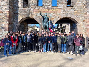 Gruppenfoto an der porta praetoria