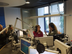 Coaching unserer Moderatorin Anastasia von Radioprofi Ariane Wick im hr-Sendestudio